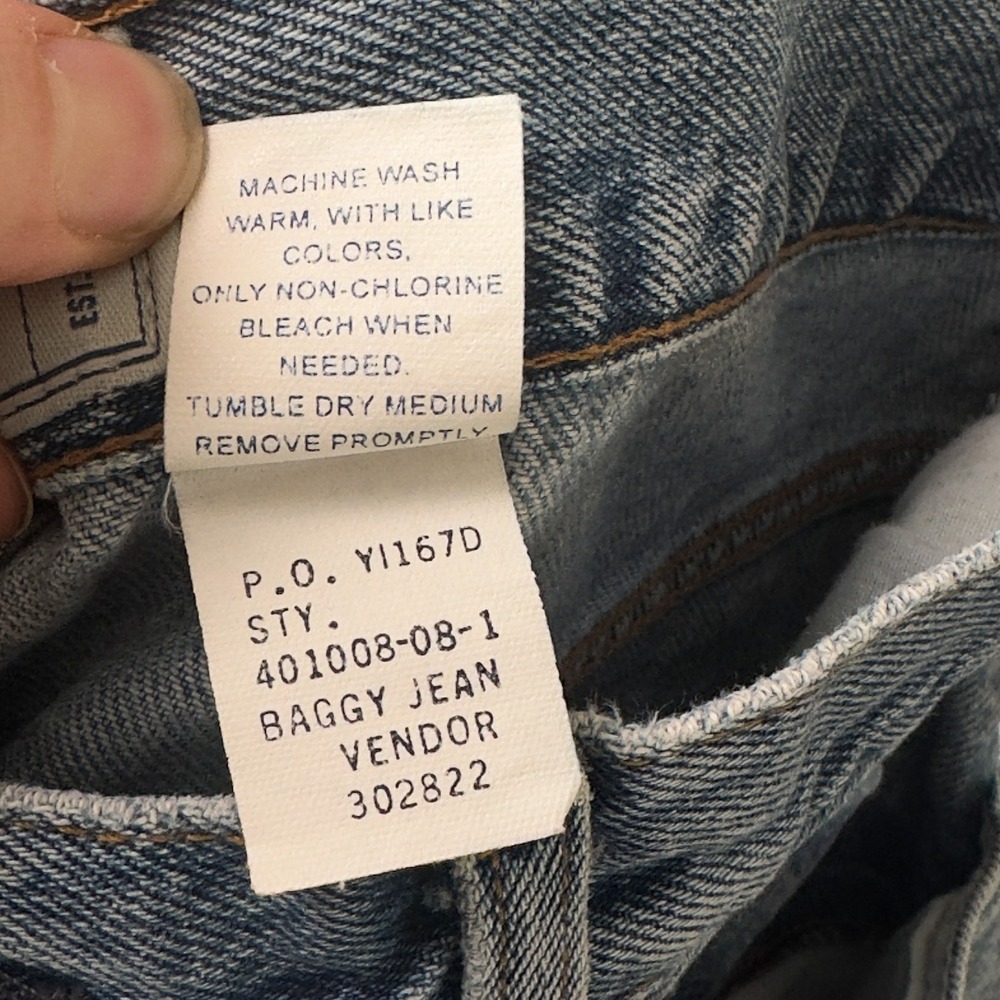 Vintage 90s Old Navy Baggy Jeans  - 100%‎ Cotton - W31 L32 - Picture 9 of 11